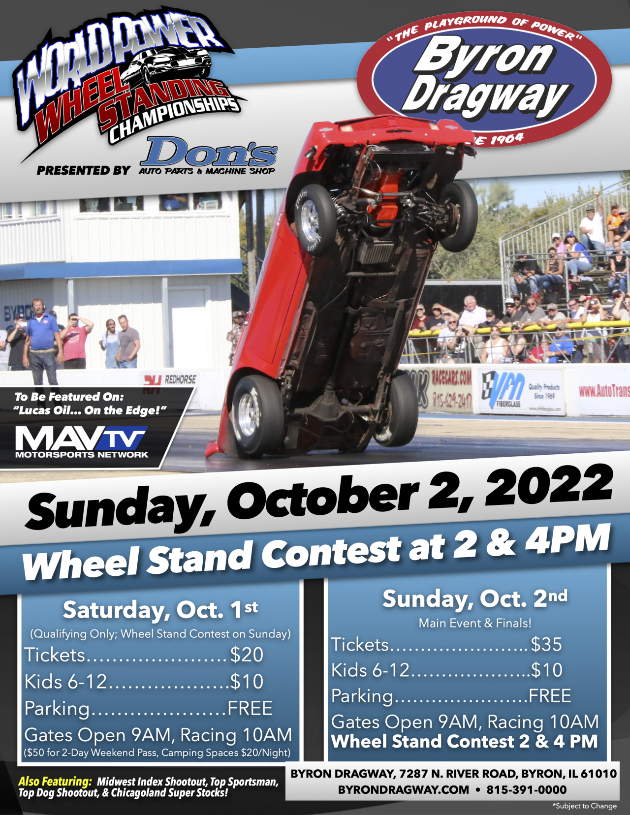 Wheel Stand Racing Events Wheel Stand - Byron Dragway